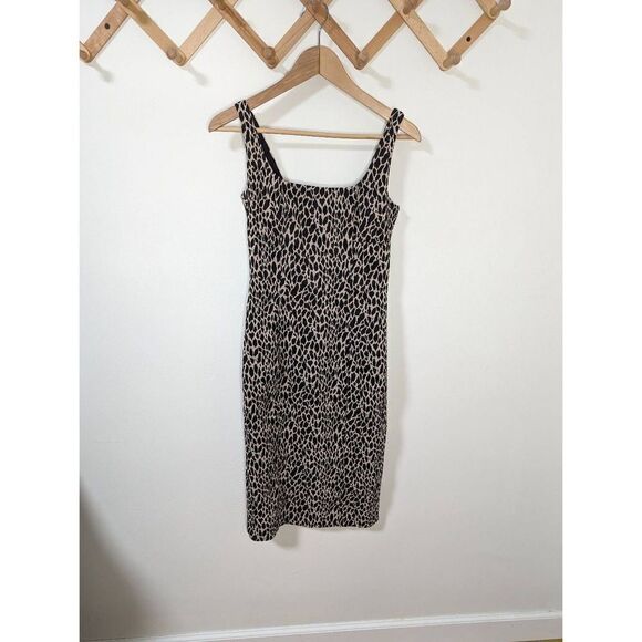 NWOT Banana Republic Animal Print Sleeveless Sheath Dress - Size 2 - Picture 1 of 8